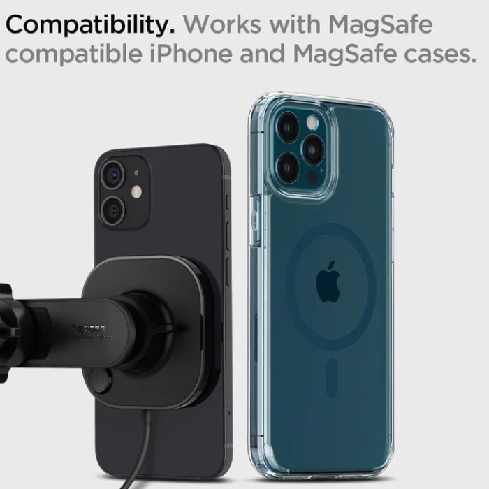 Spigen Iphone 14 Plus|Uchwyty Magnetyczne-Its12 W Onetap Magnetic Magsafe Vent Car Charger 7.5 W Uchwyt Do Kratki Black