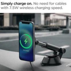 Spigen Iphone 14 Plus|Uchwyty Magnetyczne-Its35 W Onetap Magnetic Magsafe Uchwyt Na Deskę Dashboard Charger 7.5 W Black