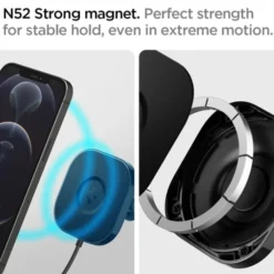 Spigen Iphone 14 Plus|Uchwyty Magnetyczne-Its35 W Onetap Magnetic Magsafe Uchwyt Na Deskę Dashboard Charger 7.5 W Black