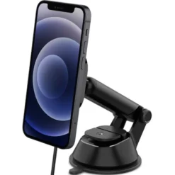 Spigen Iphone 14 Plus|Uchwyty Magnetyczne-Its35 W Onetap Magnetic Magsafe Uchwyt Na Deskę Dashboard Charger 7.5 W Black