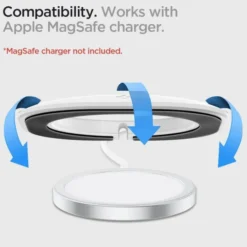 Spigen Iphone 14 Plus|Iphone 13-MAGFIT PAD APPLE MAGSAFE WHITE