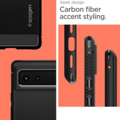 Spigen Google|Pixel 6-Rugged Armor Google Pixel 6 ETUI Matte Czarny Case