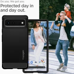 Spigen Google|Pixel 6-Rugged Armor Google Pixel 6 ETUI Matte Czarny Case