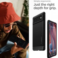 Spigen Google|Pixel 6-Rugged Armor Google Pixel 6 ETUI Matte Czarny Case