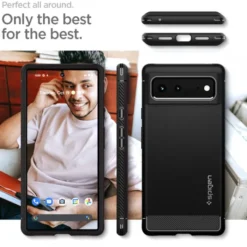 Spigen Google|Pixel 6-Rugged Armor Google Pixel 6 ETUI Matte Czarny Case