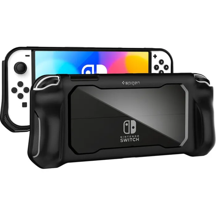Spigen Nintendo|Akcesoria Do Konsol-RUGGED ARMOR Nintendo Switch Oled Matte Black