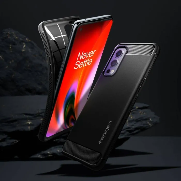 Spigen Nord 2 5G|Oneplus-Rugged Armor Oneplus Nord 2 5G Etui Matte Black