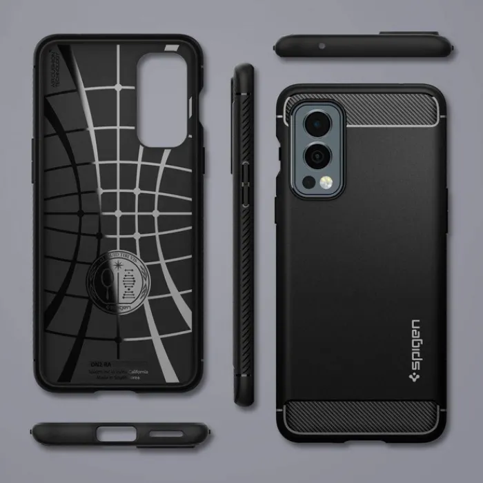 Spigen Nord 2 5G|Oneplus-Rugged Armor Oneplus Nord 2 5G Etui Matte Black
