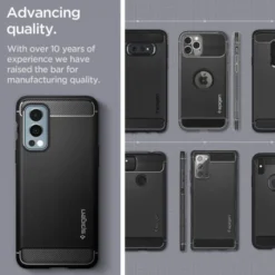 Spigen Nord 2 5G|Oneplus-Rugged Armor Oneplus Nord 2 5G Etui Matte Black