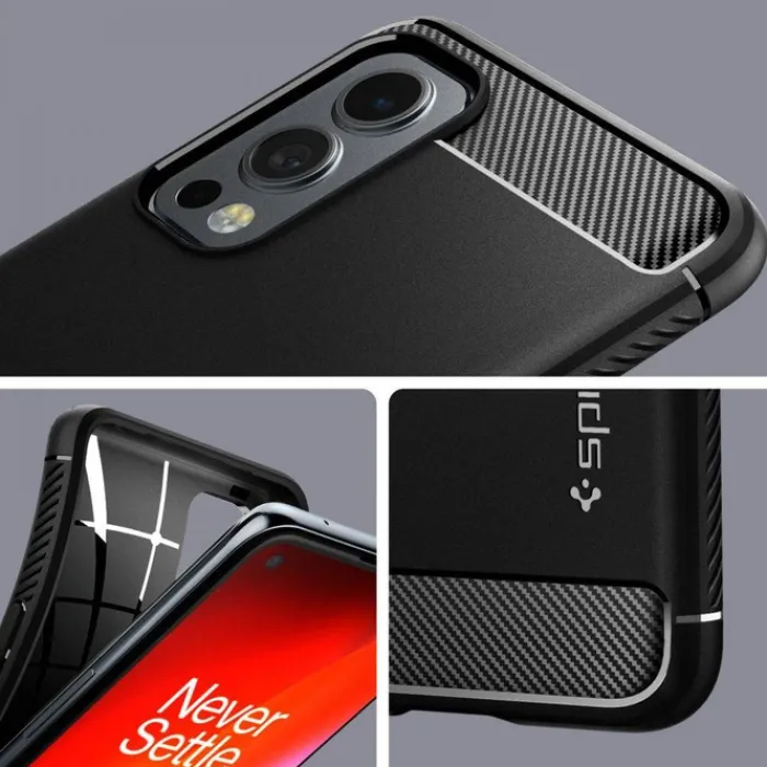 Spigen Nord 2 5G|Oneplus-Rugged Armor Oneplus Nord 2 5G Etui Matte Black