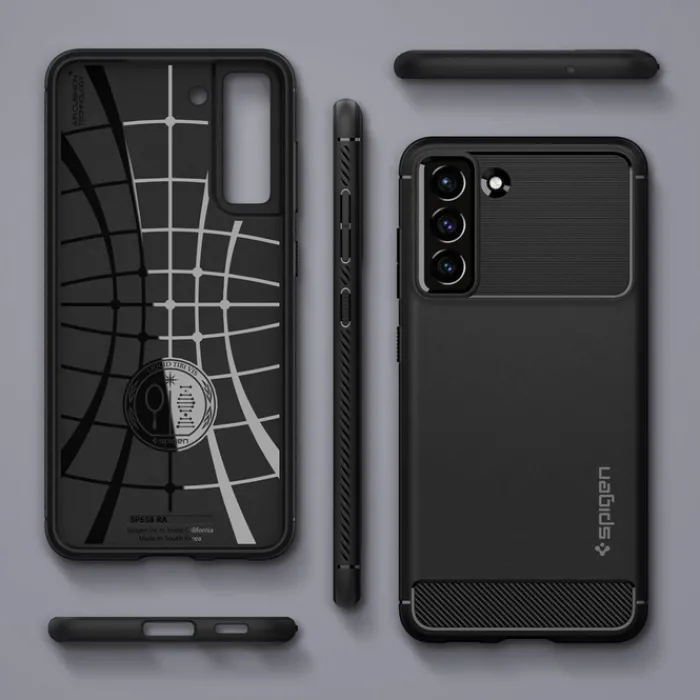 Spigen Galaxy S21 Fe|Samsung-Rugged Armor S21 FE Matte Black Case