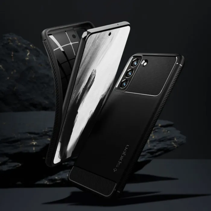 Spigen Galaxy S21 Fe|Samsung-Rugged Armor S21 FE Matte Black Case