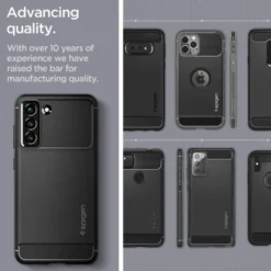 Spigen Galaxy S21 Fe|Samsung-Rugged Armor S21 FE Matte Black Case