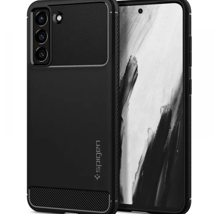 Spigen Galaxy S21 Fe|Samsung-Rugged Armor S21 FE Matte Black Case