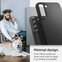 Spigen Samsung|Galaxy S22-Thin Fit S22 ETUI Czarne Case