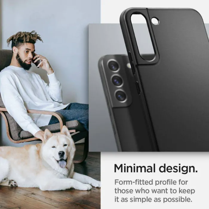 Spigen Samsung|Galaxy S22-Thin Fit S22 ETUI Czarne Case