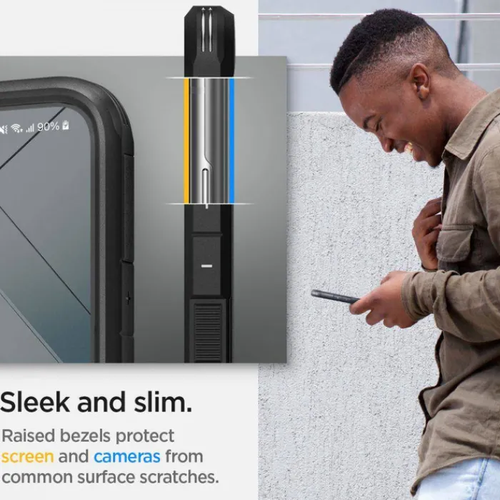 Spigen Samsung|Galaxy S22 Plus-Tough Armor S22 PLUS ETUI Czarne Case