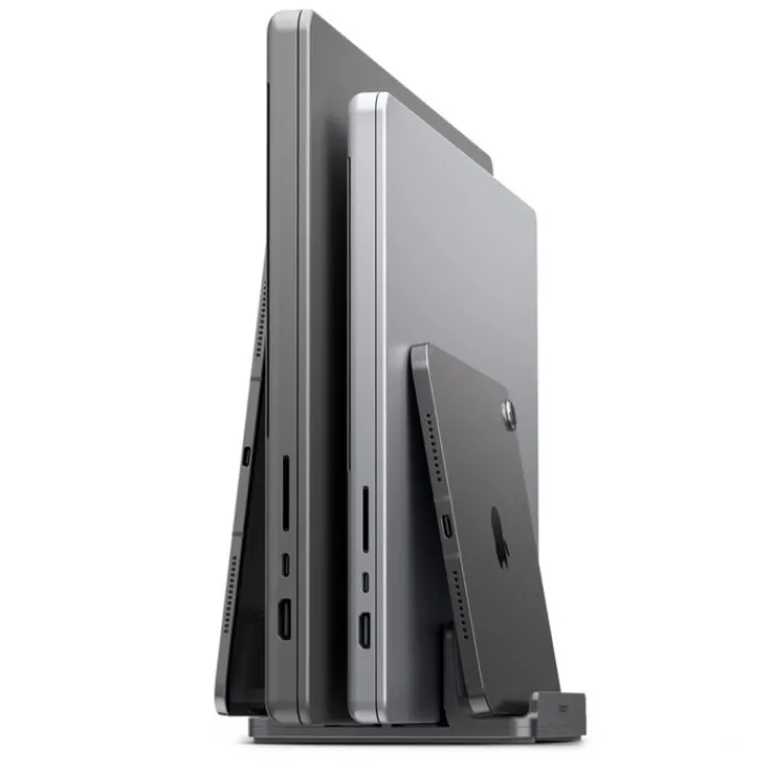 Spigen Macbook Pro 14|Macbook-STOJAK NA LAPTOPY LD208S4 PIONOWY SPACE GREY