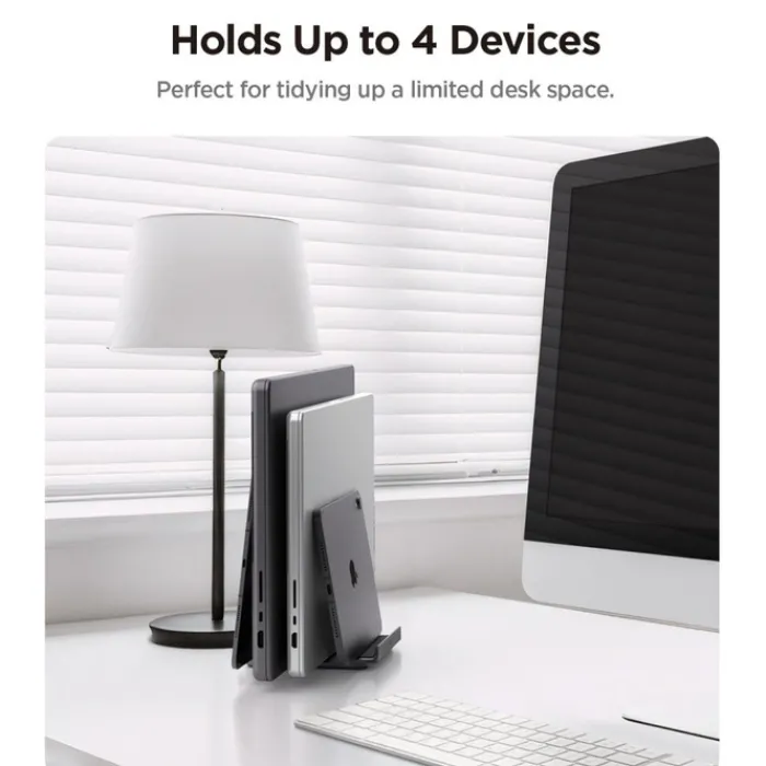 Spigen Macbook Pro 14|Macbook-STOJAK NA LAPTOPY LD208S4 PIONOWY SPACE GREY