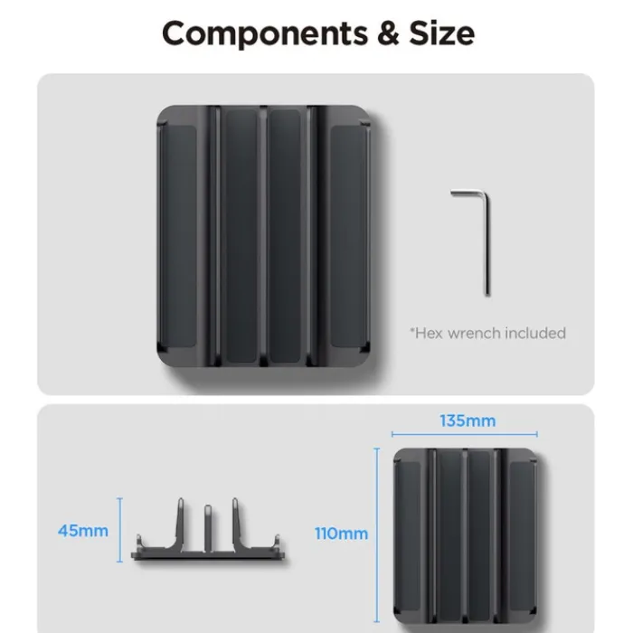 Spigen Macbook Pro 14|Macbook-STOJAK NA LAPTOPY LD208S4 PIONOWY SPACE GREY