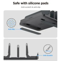 Spigen Macbook Pro 14|Macbook-STOJAK NA LAPTOPY LD208S4 PIONOWY SPACE GREY