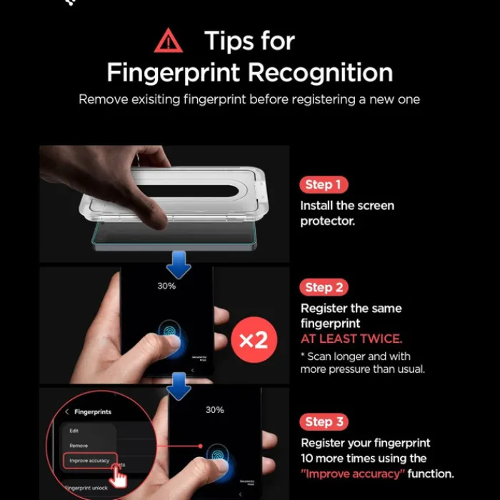 Spigen Samsung|Galaxy S26-SZKŁO ANTYREFLEKSYJNE SAMSUNG GALAXY S26 GLAS.TR "EZ FIT PRO AC" 2-PACK CLEAR