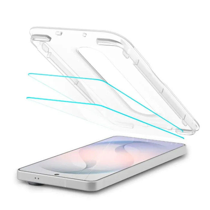 Spigen Samsung|Galaxy S26-SZKŁO ANTYREFLEKSYJNE SAMSUNG GALAXY S26 GLAS.TR "EZ FIT PRO AC" 2-PACK CLEAR