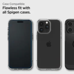 Spigen Iphone 15 Pro|Apple-Szkło Hartowane Alm Glass Fc 2-pack iPhone 15 Pro Black