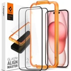 Spigen Iphone 15 Plus|Apple-Szkło Hartowane Alm Glass Fc 2-pack iPhone 15 Plus Black