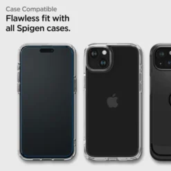 Spigen Iphone 15 Plus|Apple-Szkło Hartowane Alm Glass Fc 2-pack iPhone 15 Plus Black