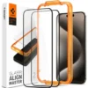 Spigen Iphone 15 Pro Max|Apple-Szkło Hartowane Alm Glass Fc 2-pack iPhone 15 Pro Max Black
