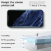 Spigen Iphone 13|Iphone 13 Pro-Szkło hartowane Apple iPhone 17E / 16E / 14 / 13 / 13 Pro Glas.Tr ”ez Fit”