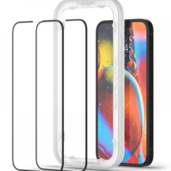 Spigen Iphone 13|Iphone 13 Pro-Szkło Hartowane Apple iPhone 13 / 13 Pro / 14 / 17E / 16E Alm Glass Fc 2-Pack Black