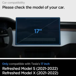 Spigen Tesla|Inne Marki-SZKŁO HARTOWANE GLASS FC ”EZ FIT” TESLA MODEL X 2022 / MODEL S 2021 BLACK