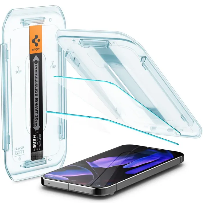 Spigen Pixel 9|Google-SZKŁO HARTOWANE GLAS.TR ”EZ FIT” 2-PACK GOOGLE PIXEL 9 / 9 PRO PIXEL 10 / 10 PRO CLEAR