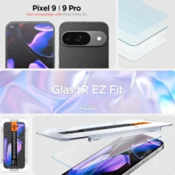 Spigen Pixel 9|Google-SZKŁO HARTOWANE GLAS.TR ”EZ FIT” 2-PACK GOOGLE PIXEL 9 / 9 PRO PIXEL 10 / 10 PRO CLEAR