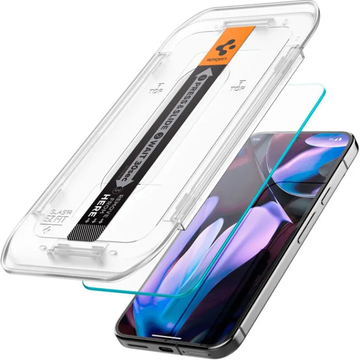 Spigen Pixel 9|Google-SZKŁO HARTOWANE GLAS.TR ”EZ FIT” 2-PACK GOOGLE PIXEL 9 / 9 PRO PIXEL 10 / 10 PRO CLEAR