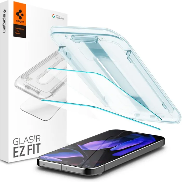 Spigen Pixel 9|Google-SZKŁO HARTOWANE GLAS.TR ”EZ FIT” 2-PACK GOOGLE PIXEL 9 / 9 PRO PIXEL 10 / 10 PRO CLEAR
