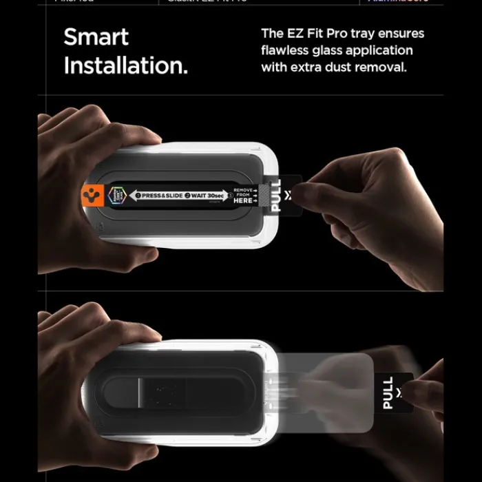 Spigen Pixel 10A|Google-SZKŁO HARTOWANE GLAS.TR "EZ FIT PRO AC" 2-PACK GOOGLE PIXEL 10A CLEAR