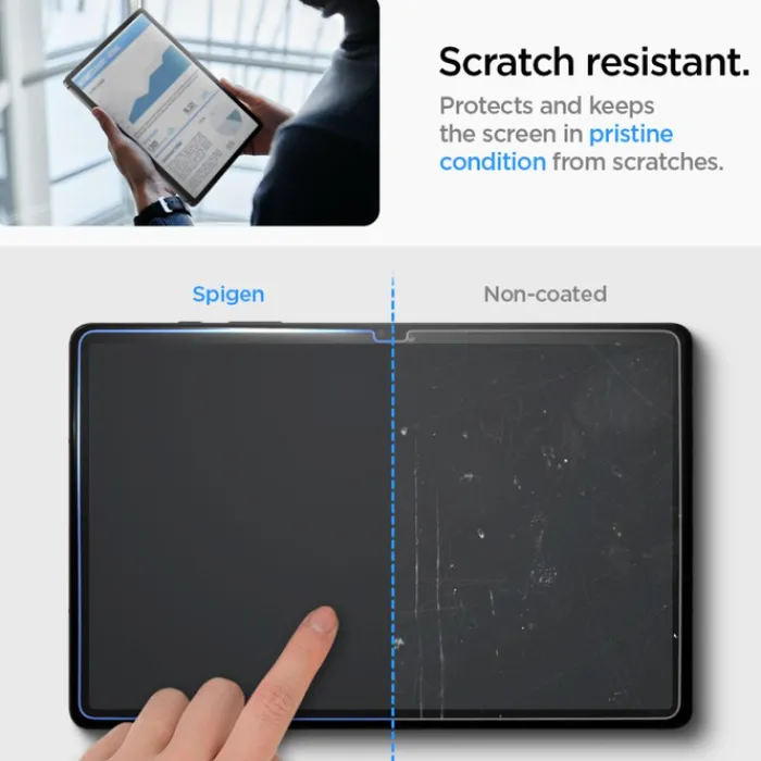 Spigen Samsung|Galaxy Tab S9 Plus-Szkło Hartowane Glas.tr ”ez Fit” Galaxy Tab S9+ Plus 12.4 X810 / X816B Clear