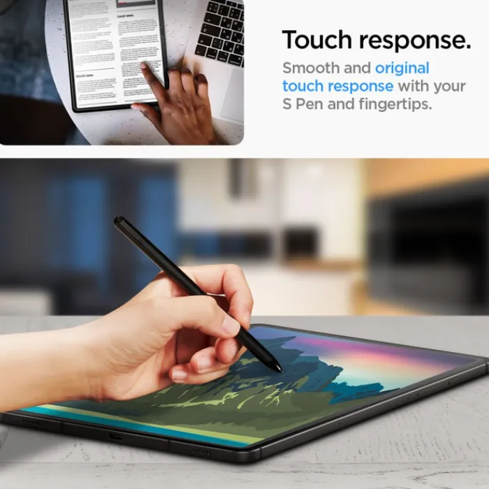 Spigen Samsung|Galaxy Tab S9 Plus-Szkło Hartowane Glas.tr ”ez Fit” Galaxy Tab S9+ Plus 12.4 X810 / X816B Clear