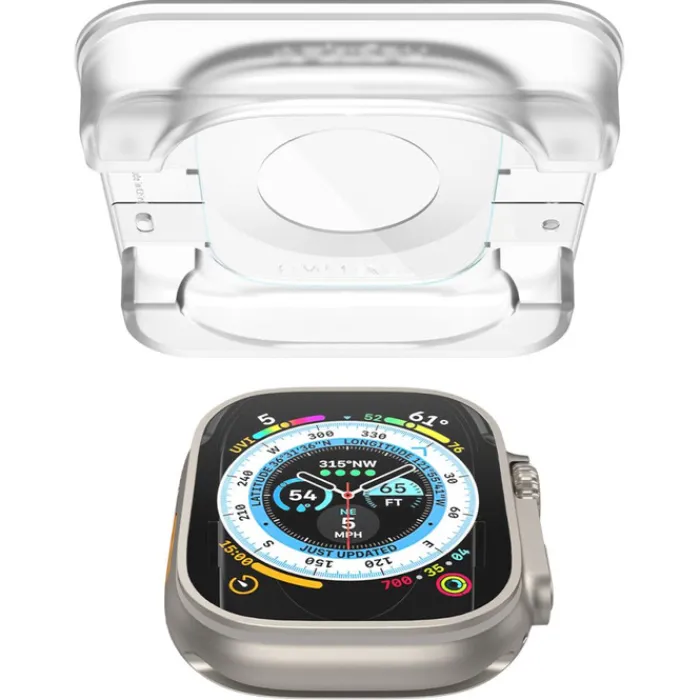Spigen Apple Watch Ultra 49Mm|Apple Watch Ultra 2 49Mm-Szkło Hartowane Glas.tr ”ez Fit” 2-pack Apple Watch Ultra (49 Mm) Clear