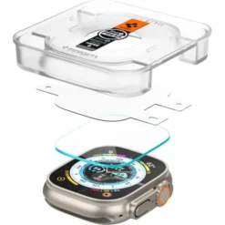 Spigen Apple Watch Ultra 49Mm|Apple Watch Ultra 2 49Mm-Szkło Hartowane Glas.tr ”ez Fit” 2-pack Apple Watch Ultra (49 Mm) Clear