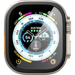 Spigen Apple Watch Ultra 49Mm|Apple Watch Ultra 2 49Mm-Szkło Hartowane Glas.tr Slim Pro Apple Watch Ultra (49 Mm) Black