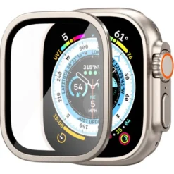 Spigen Apple Watch Ultra 49Mm|Apple Watch Ultra 2 49Mm-Szkło Hartowane Glas.tr Slim Pro Apple Watch Ultra (49 Mm) Titanium