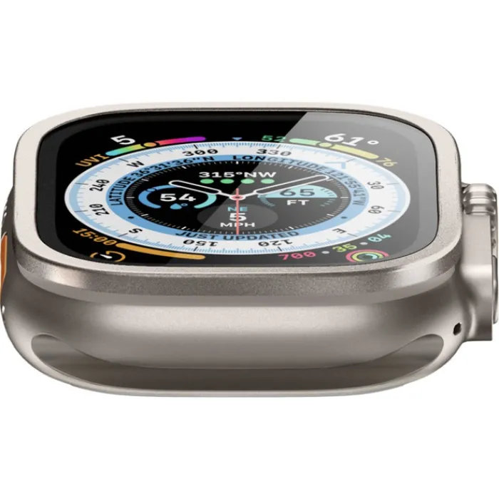 Spigen Apple Watch Ultra 49Mm|Apple Watch Ultra 2 49Mm-Szkło Hartowane Glas.tr Slim Pro Apple Watch Ultra (49 Mm) Titanium
