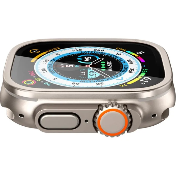 Spigen Apple Watch Ultra 49Mm|Apple Watch Ultra 2 49Mm-Szkło Hartowane Glas.tr Slim Pro Apple Watch Ultra (49 Mm) Titanium