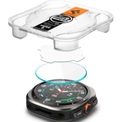 Spigen Galaxy Watch Ultra 47Mm|Samsung-SZKŁO HARTOWANE GLAS.TR ”EZ-FIT” 2-PACK GALAXY WATCH ULTRA (47 MM) CLEAR
