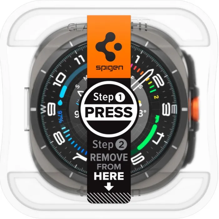 Spigen Galaxy Watch Ultra 47Mm|Samsung-SZKŁO HARTOWANE GLAS.TR ”EZ-FIT” 2-PACK GALAXY WATCH ULTRA (47 MM) CLEAR