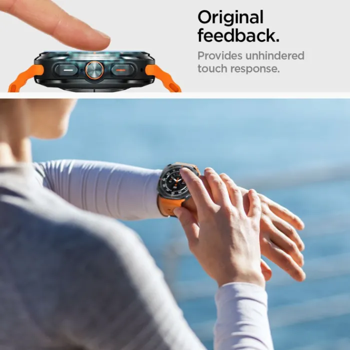 Spigen Galaxy Watch Ultra 47Mm|Samsung-SZKŁO HARTOWANE GLAS.TR ”EZ-FIT” 2-PACK GALAXY WATCH ULTRA (47 MM) CLEAR